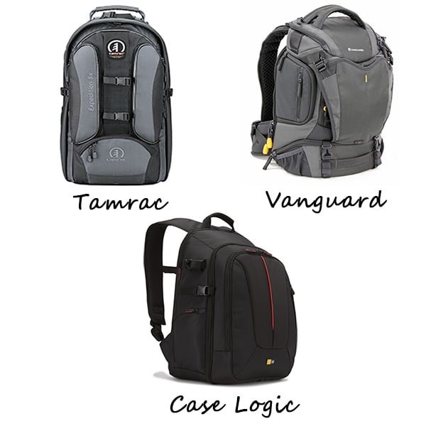 Mejores Marcas mochilas fotográficas (Tamrac, Vanguard, Case Logic)